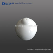 Big Capacity Round Shape Ceramic Salt Jar, Fine Bone China Salt Pot Saltcellar